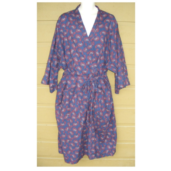 Harbor Bay Other - HARBOR BAY Robe, Size 3x/4x, Navy Blue w/ Maroon